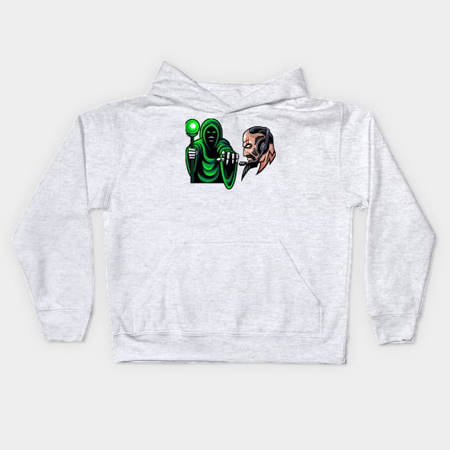 Man vs evil Kids Hoodie by Jamal 